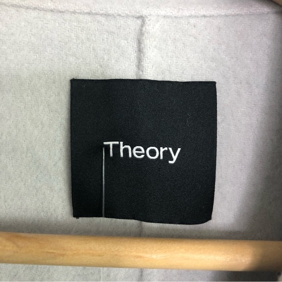 THEORY Stone Winsome wrap wool trenchcoat - Picture 5 of 14